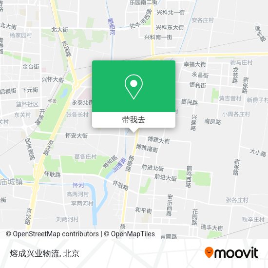 熔成兴业物流地图