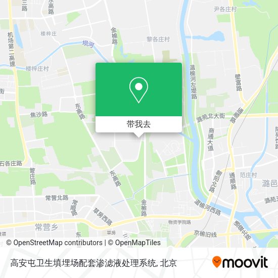 高安屯卫生填埋场配套渗滤液处理系统地图