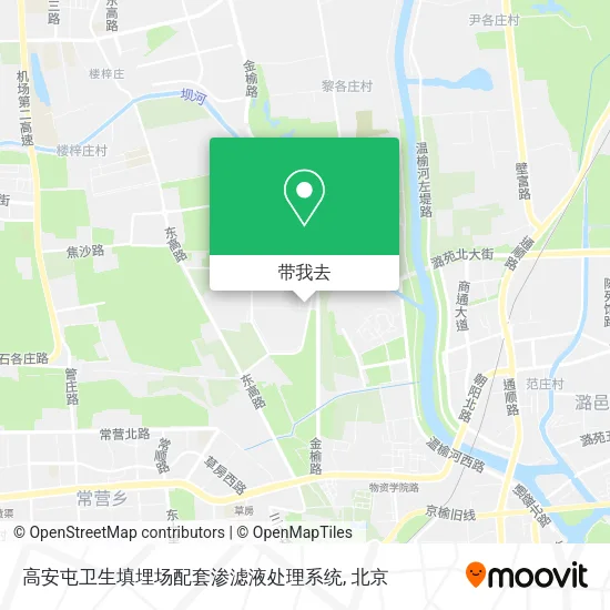 高安屯卫生填埋场配套渗滤液处理系统地图