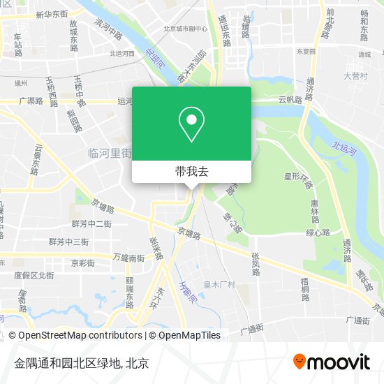 金隅通和园北区绿地地图