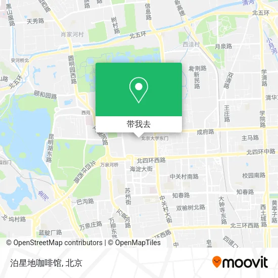 泊星地咖啡馆地图