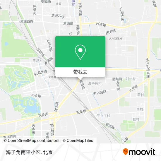 海子角南里小区地图
