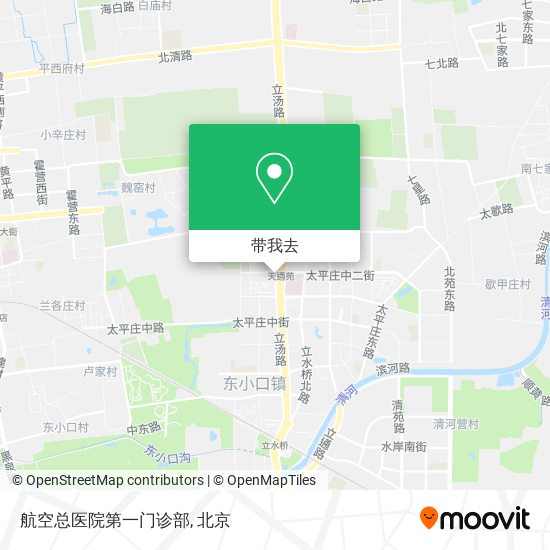 航空总医院第一门诊部地图