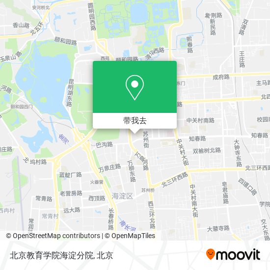 北京教育学院海淀分院地图