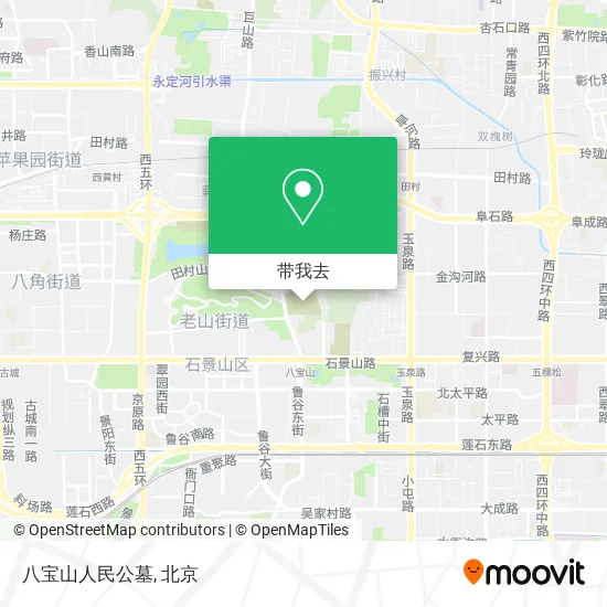 八宝山人民公墓地图