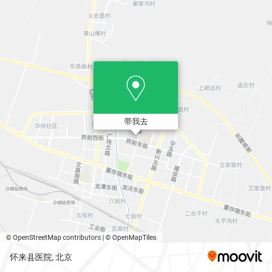 怀来县医院地图