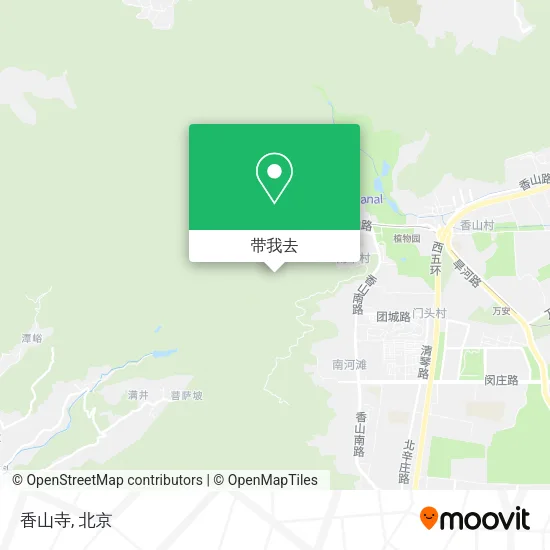 香山寺地图