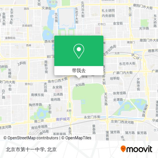 北京市第十一中学地图