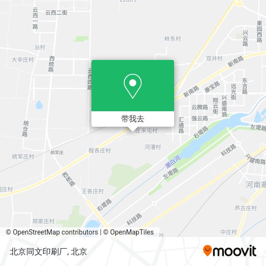 北京同文印刷厂地图