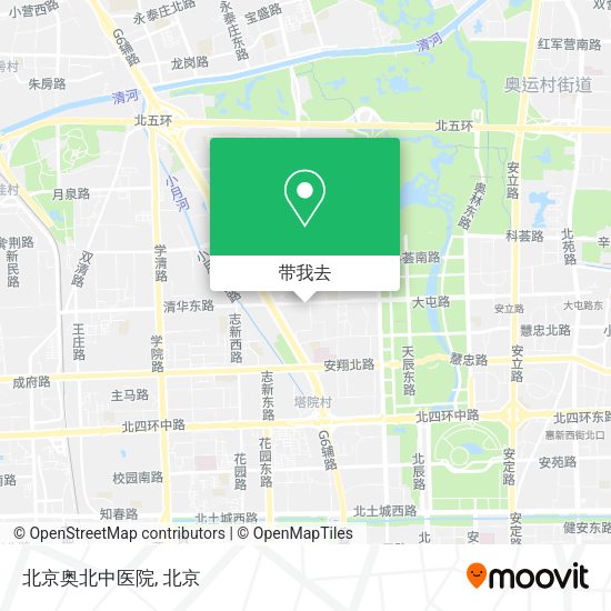 北京奥北中医院地图