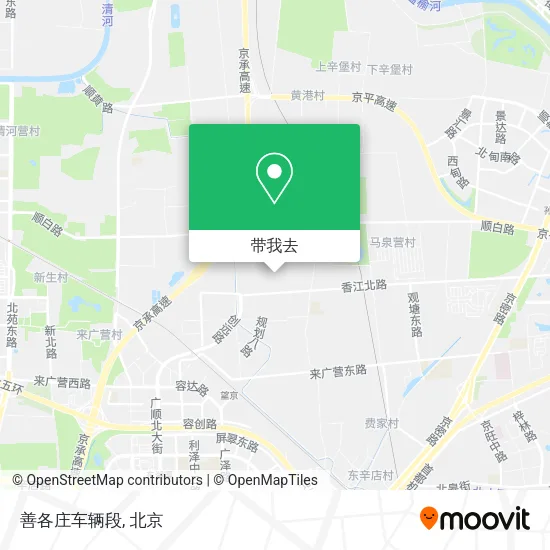 善各庄车辆段地图