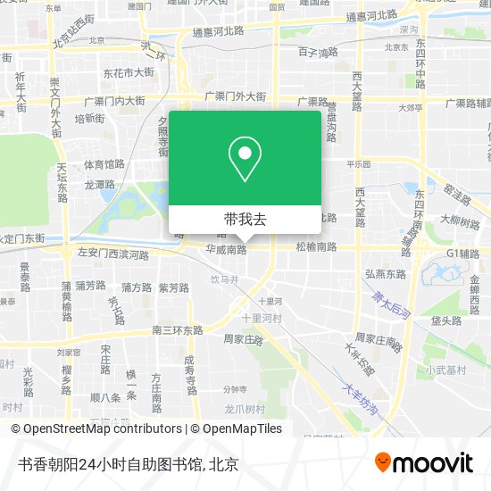 书香朝阳24小时自助图书馆地图