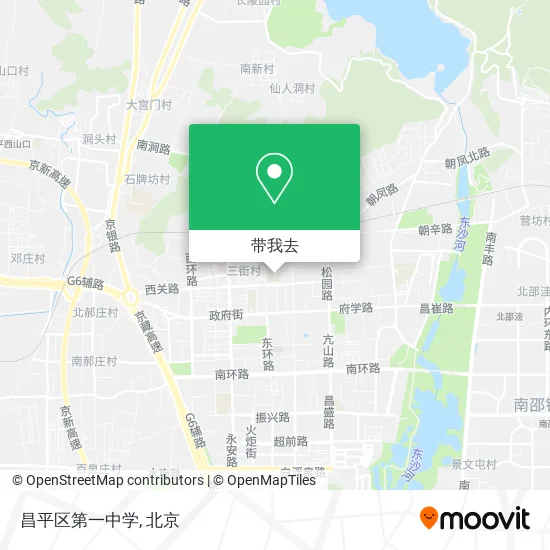 昌平区第一中学地图
