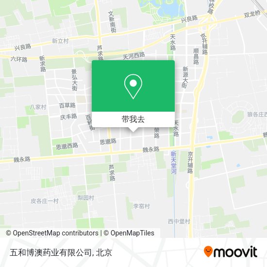 五和博澳药业有限公司地图