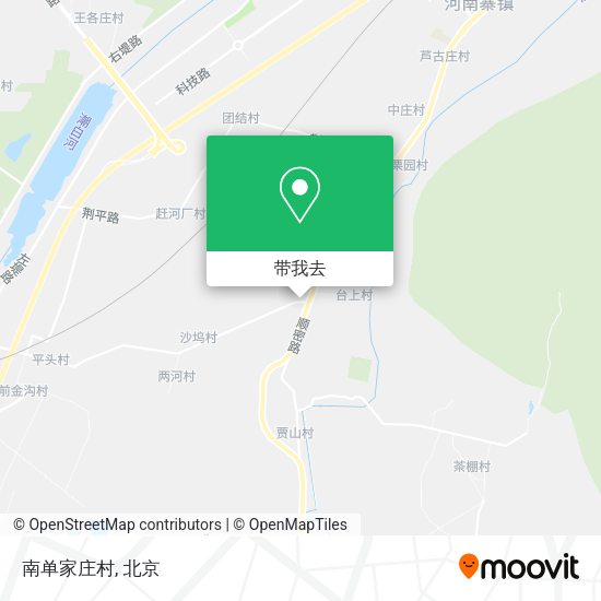 南单家庄村地图