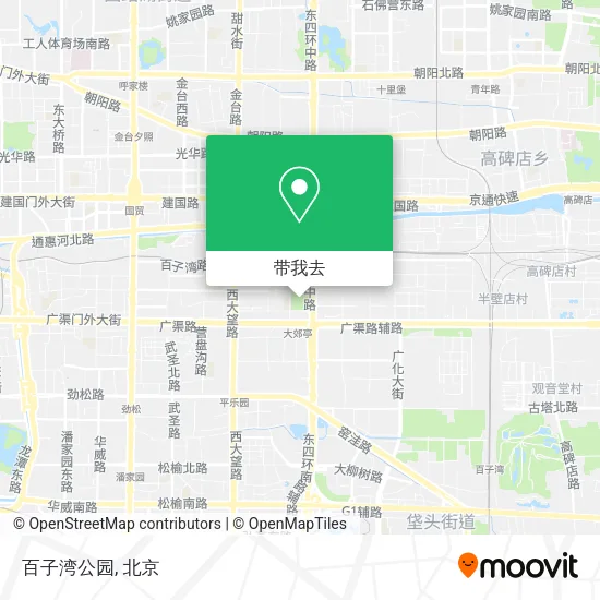 百子湾公园地图