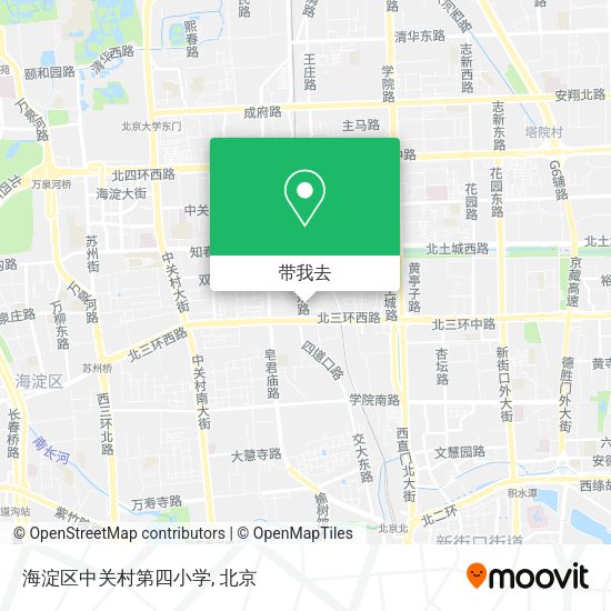 海淀区中关村第四小学地图