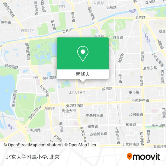 北京大学附属小学地图