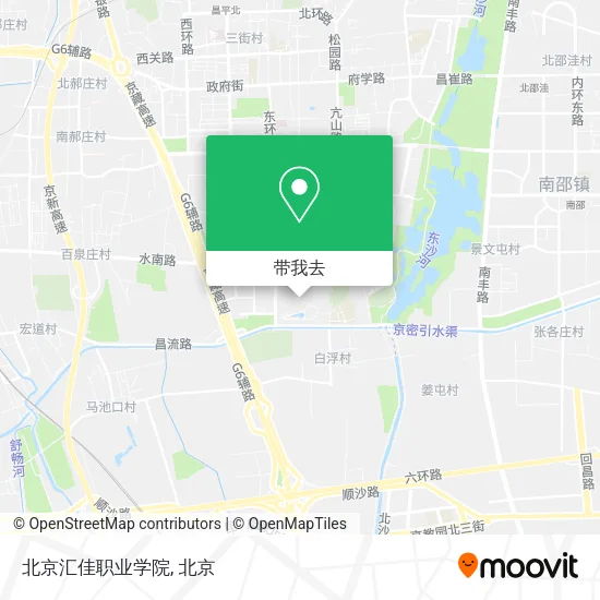 北京汇佳职业学院地图