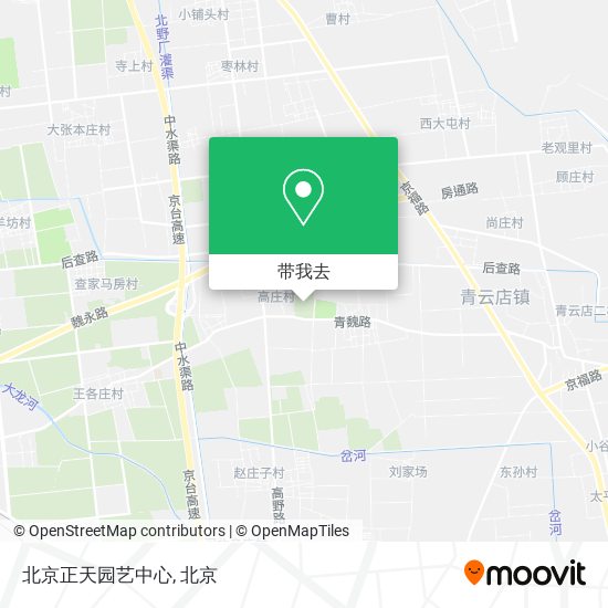 北京正天园艺中心地图
