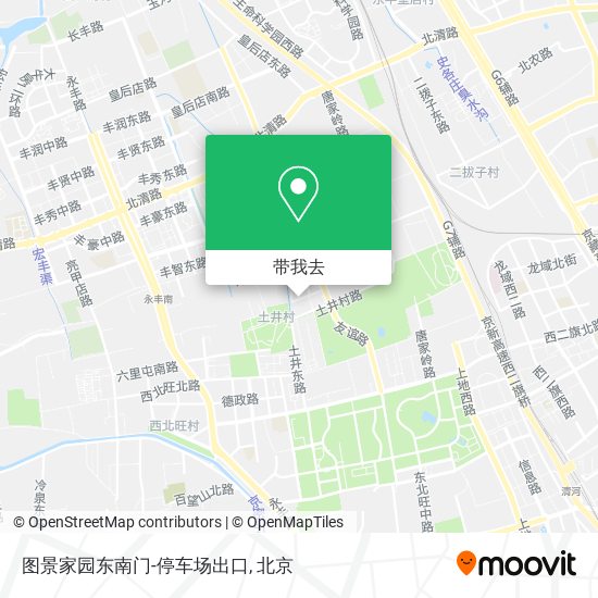 图景家园东南门-停车场出口地图