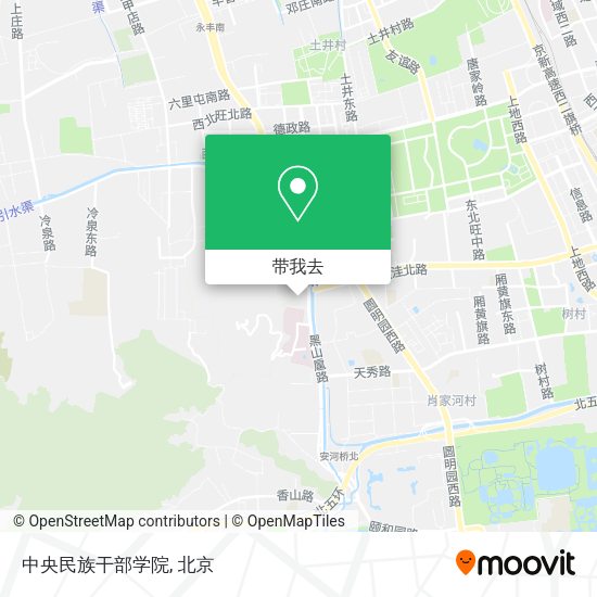中央民族干部学院地图