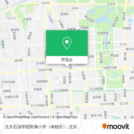 北京石油学院附属小学（南校区）地图