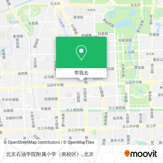 北京石油学院附属小学（南校区）地图
