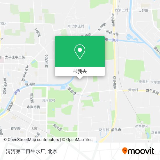 清河第二再生水厂地图