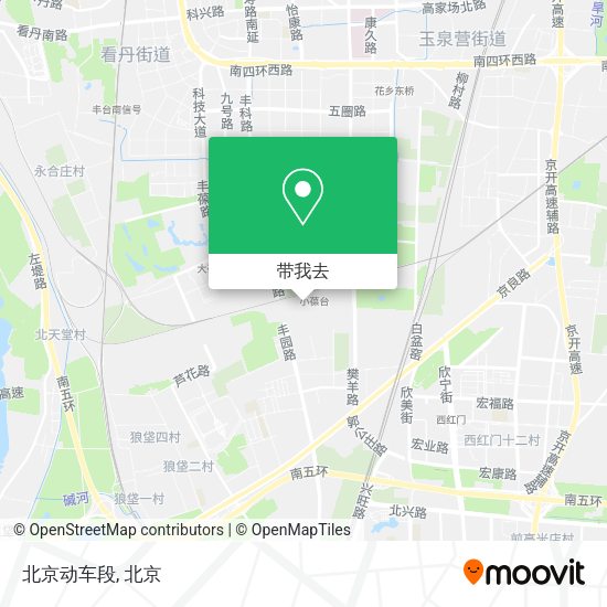 北京动车段地图