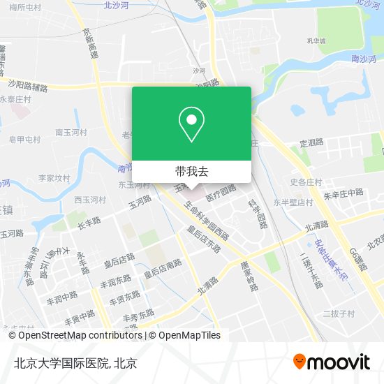 北京大学国际医院地图