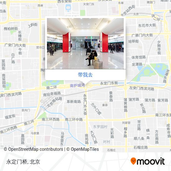 永定门桥地图