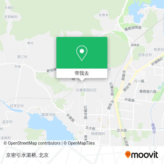 京密引水渠桥地图