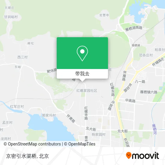 京密引水渠桥地图