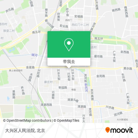 大兴区人民法院地图