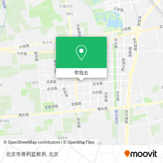 北京市兽药监察所地图