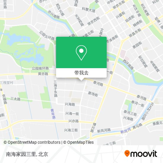 南海家园三里地图