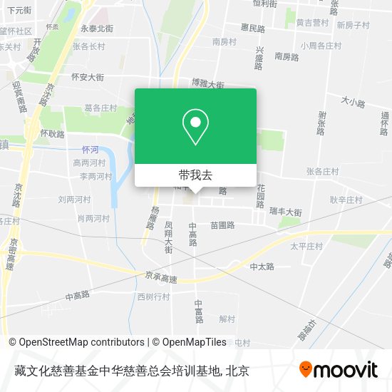 藏文化慈善基金中华慈善总会培训基地地图