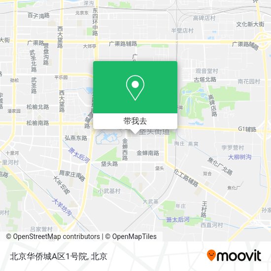 北京华侨城A区1号院地图