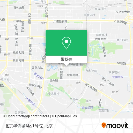 北京华侨城A区1号院地图
