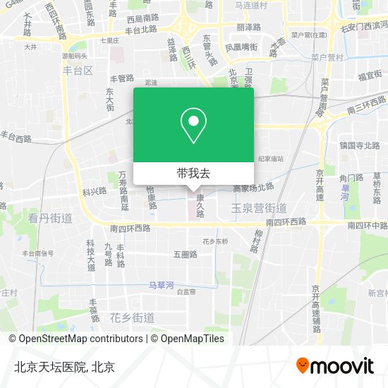 北京天坛医院地图