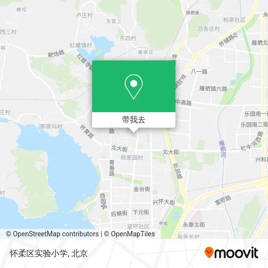 怀柔区实验小学地图