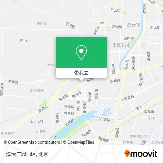 海怡庄园西区地图