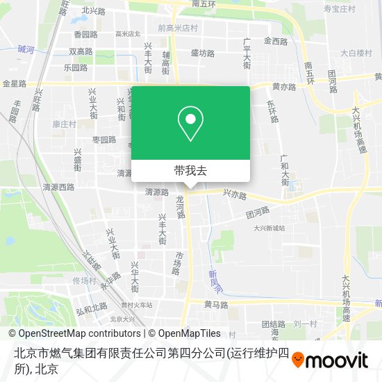 北京市燃气集团有限责任公司第四分公司(运行维护四所)地图