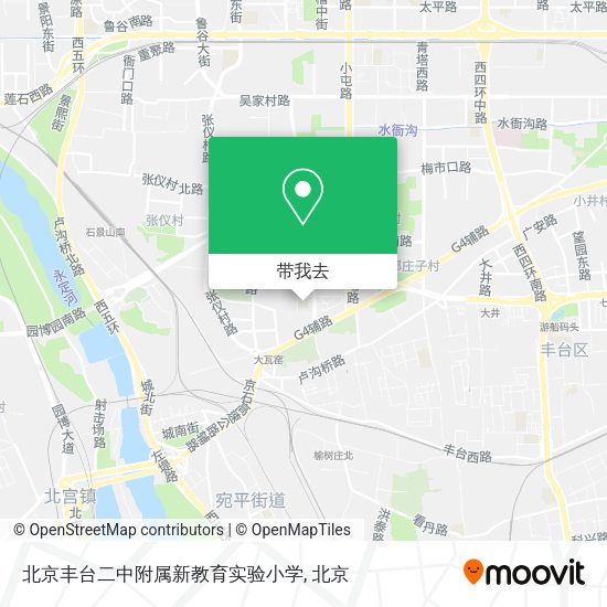 北京丰台二中附属新教育实验小学地图