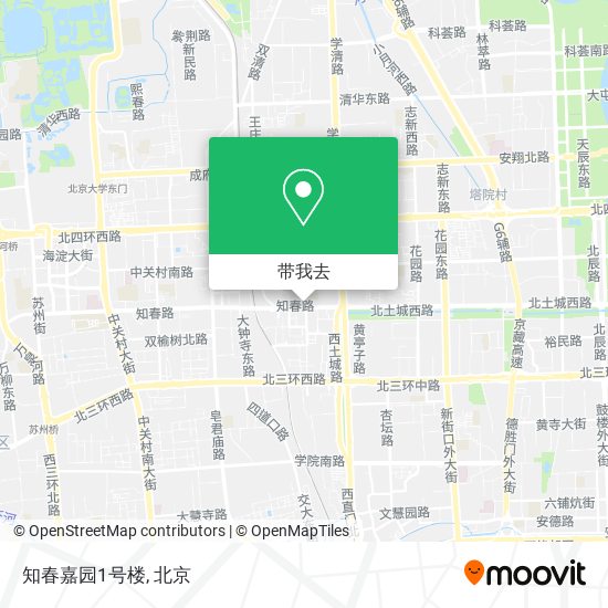 知春嘉园1号楼地图
