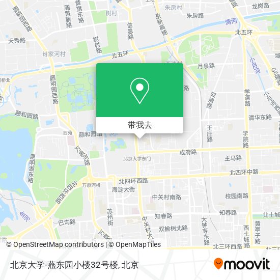 北京大学-燕东园小楼32号楼地图