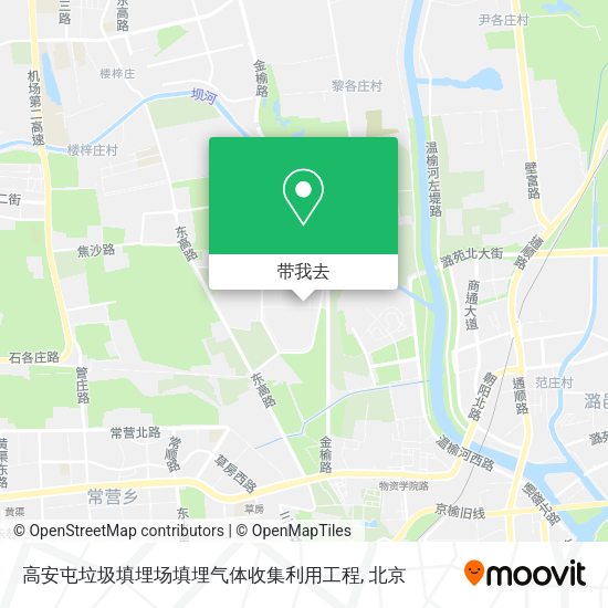 高安屯垃圾填埋场填埋气体收集利用工程地图