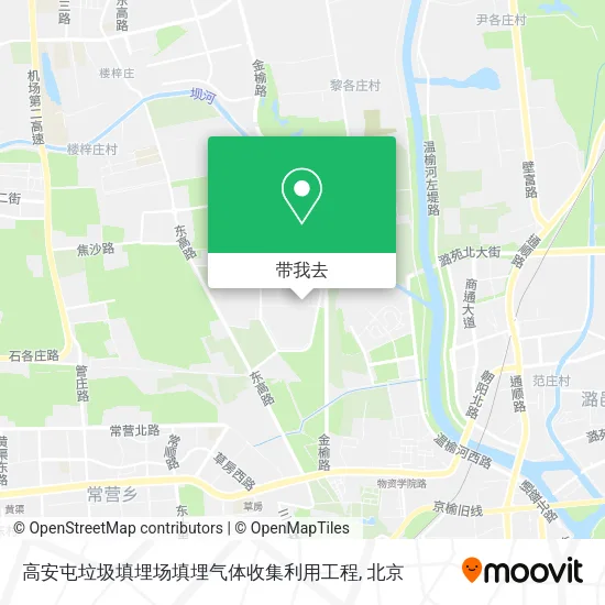 高安屯垃圾填埋场填埋气体收集利用工程地图