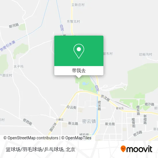 篮球场/羽毛球场/乒乓球场地图
